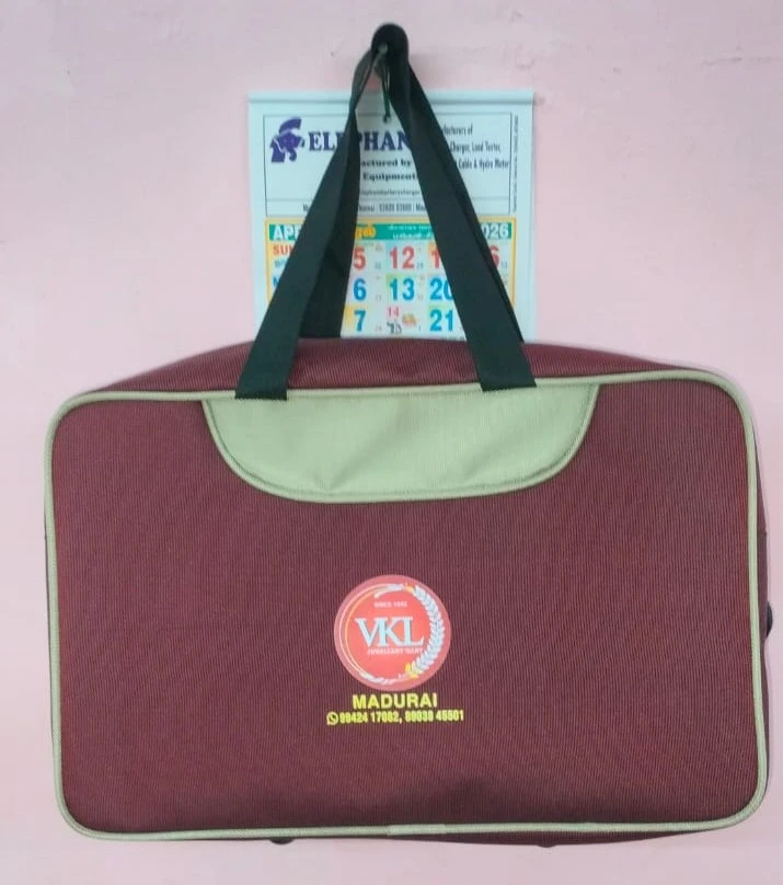Custom travel bag from Rainbow Bags Madurai